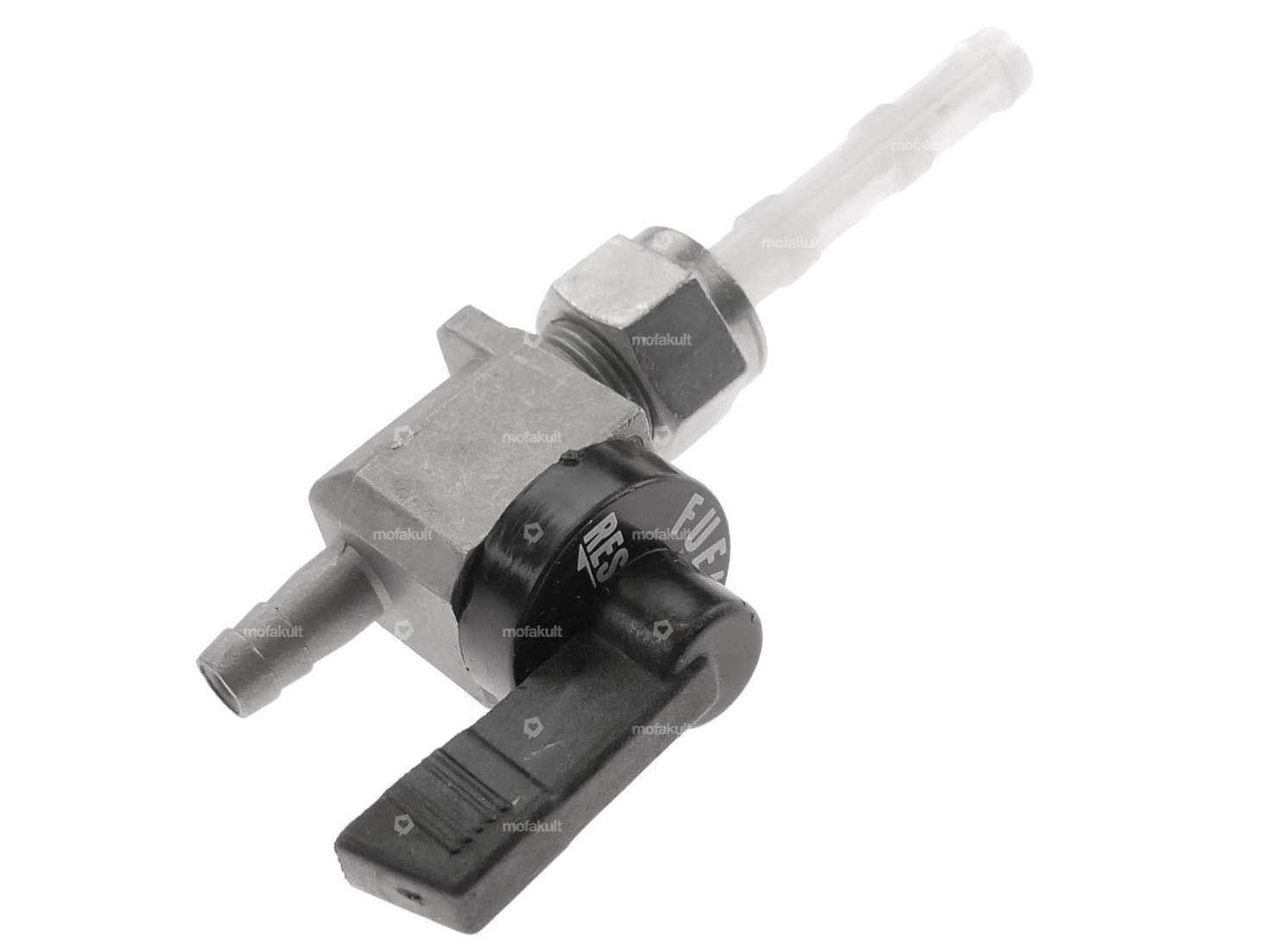 OMG Benzinhahn senkrecht M12x1 beschriftet (mit Überwurfmutter) nach unten abgehend Carousel Image 3