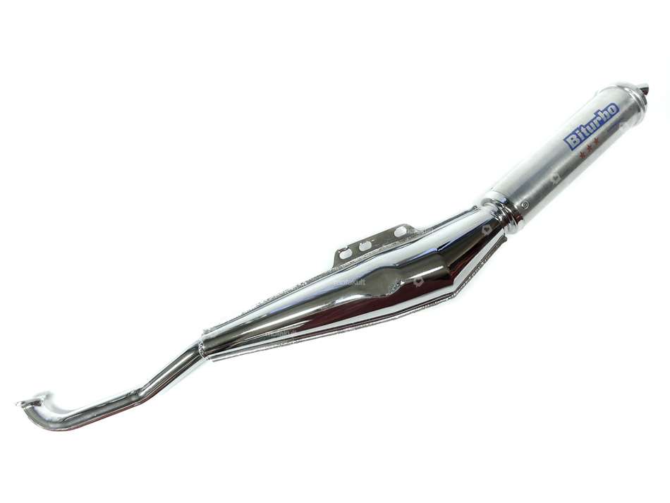 Biturbo exhaust chrome / aluminum | Puch Carousel Image 1