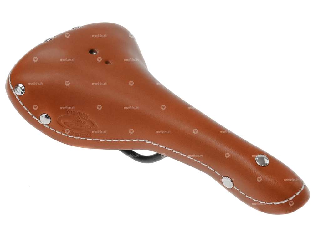 Saddle leather vintage light brown Carousel Image 2
