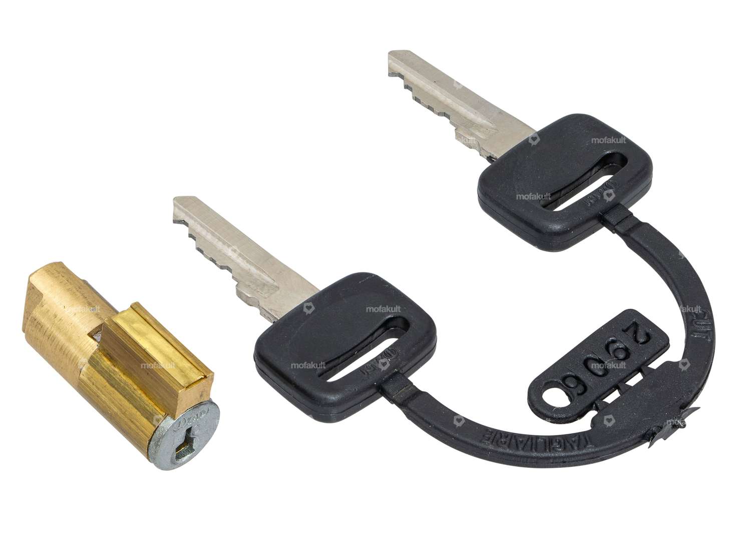 ZADI Lenkschloss 6 mm Kunststoffschlüssel | Piaggio Ciao, SI, Bravo, Boxer Carousel Image 2