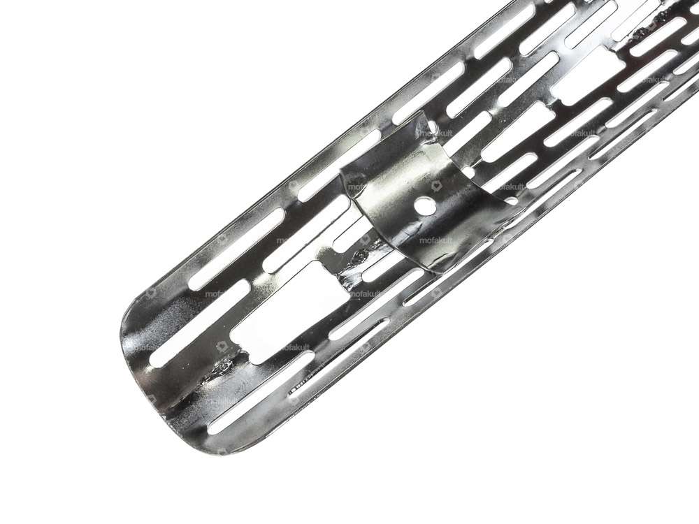 Exhaust heat plate perforated chrome Carousel Image 3