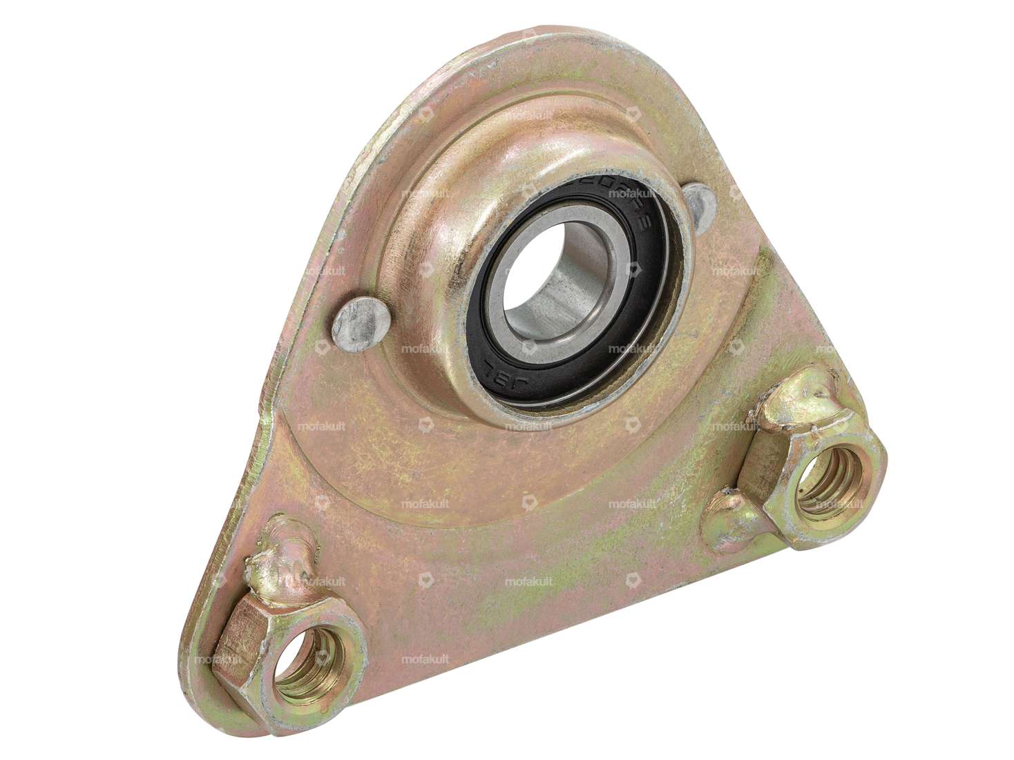 Dreieck-Lagerplatte gelb verzinkt | Piaggio Ciao, SI, Bravo, Grillo Carousel Image 1