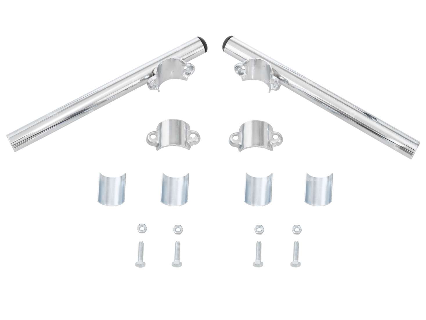 Stummellenker 25 cm Chrom (32 - 35 mm Gabelholm) Carousel Image 1