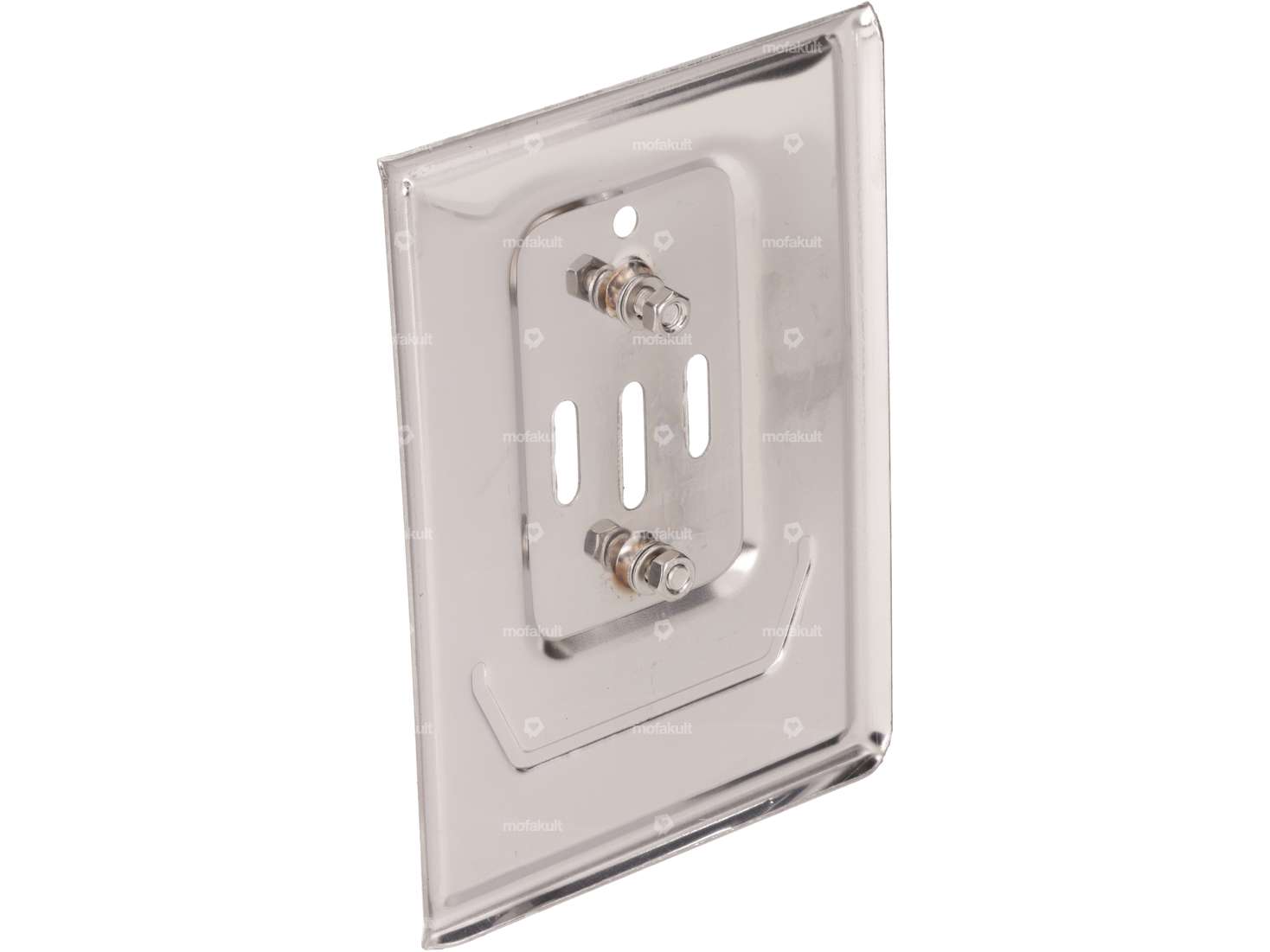 Buzzetti license plate holder Inox (CH version) Carousel Image 1