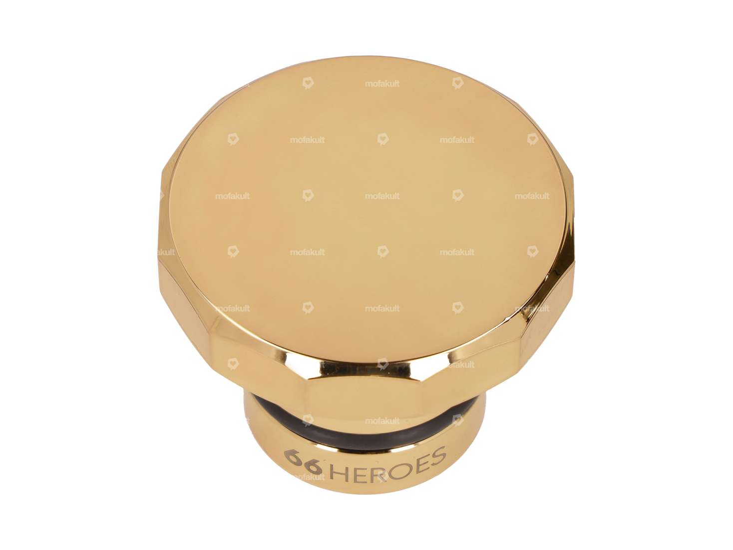 66HEROES Tankdeckel eckig gold | Puch Maxi Carousel Image 1