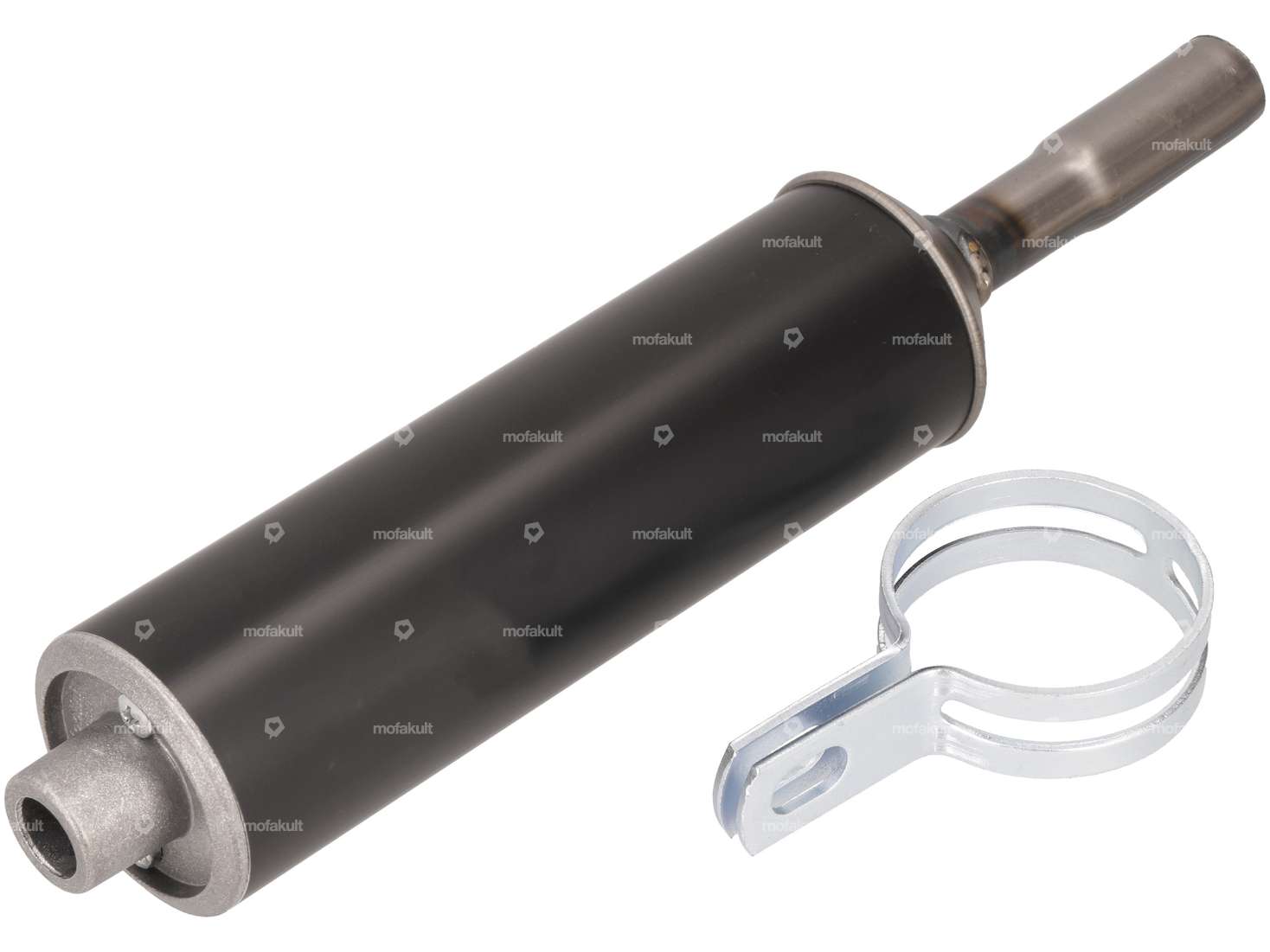 Polini silencer 16 mm aluminum black Carousel Image 1