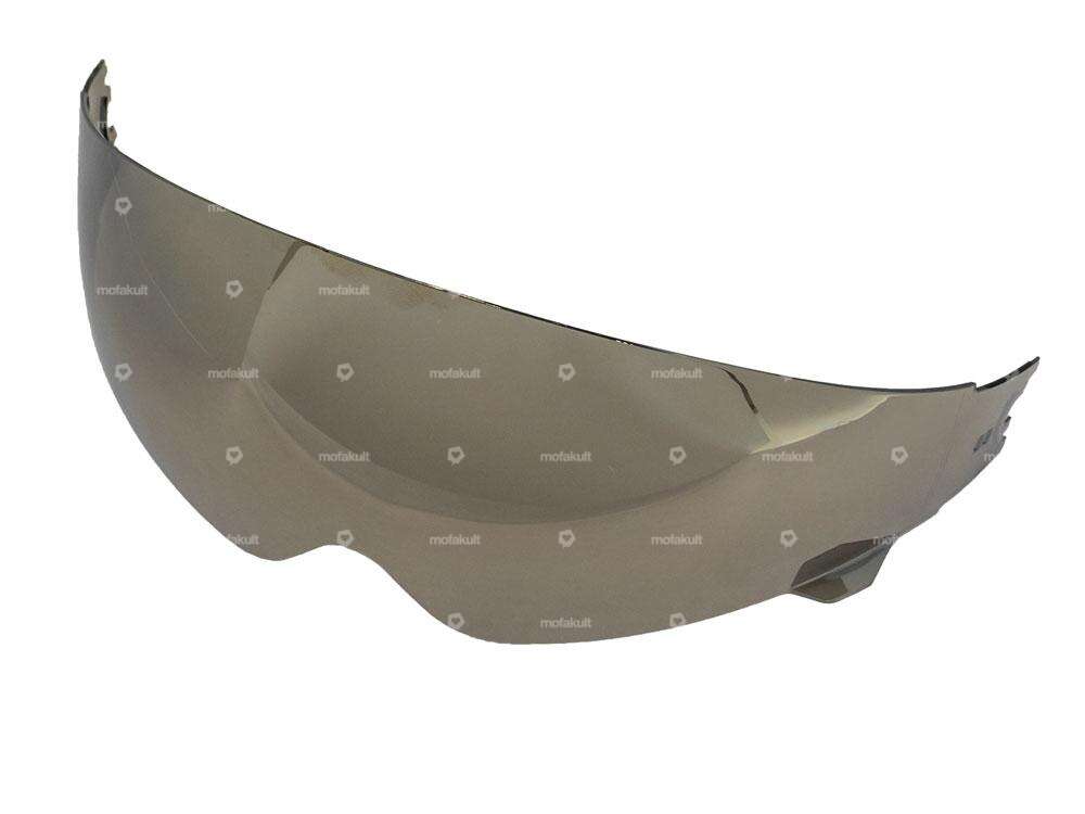 Helmo Milano flip-up visor mirrored jet helmet Air old version. Carousel Image 1