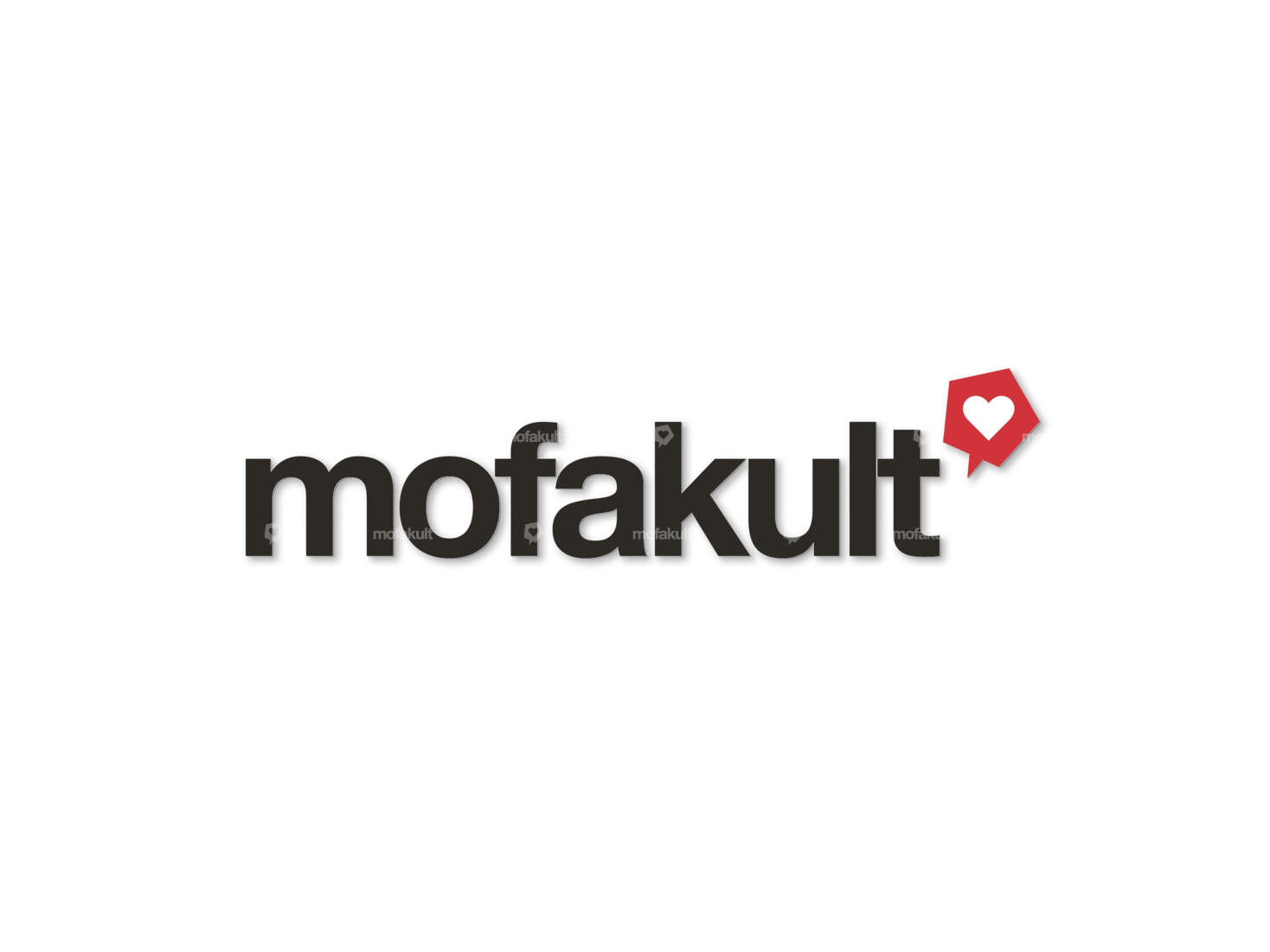 mk-Merch sticker "mofakult" foil plot 80 x 20 mm black Carousel Image 1