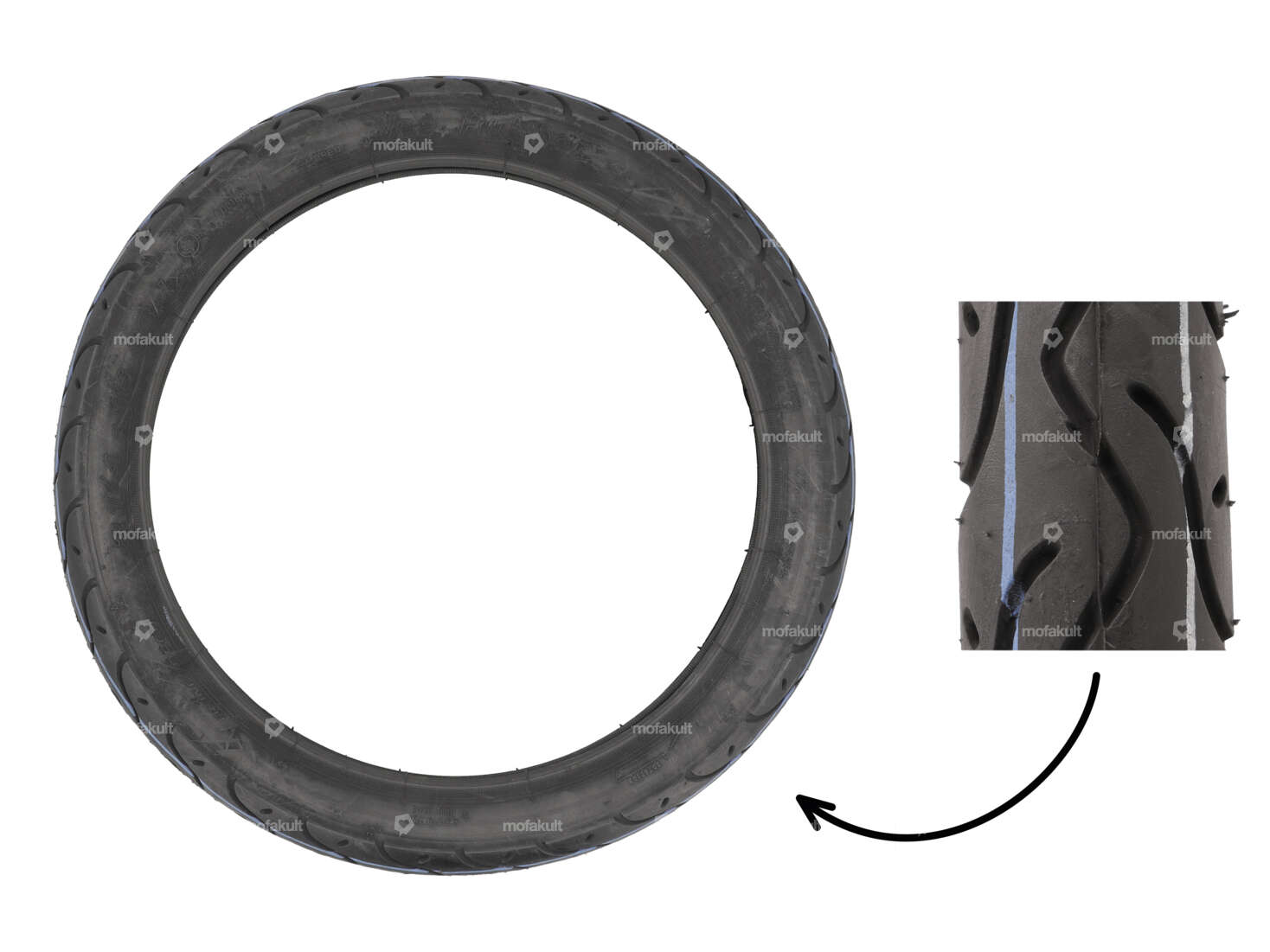 VeeRubber 2.25 x 16" tires VRM099 (V099) Semi-Slick Carousel Image 1