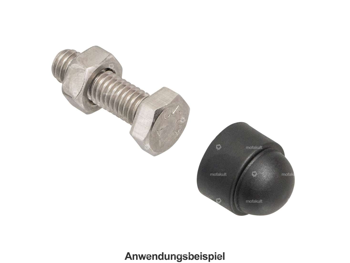 Abdeckkappe Aussensechskant M6 schwarz Carousel Image 3