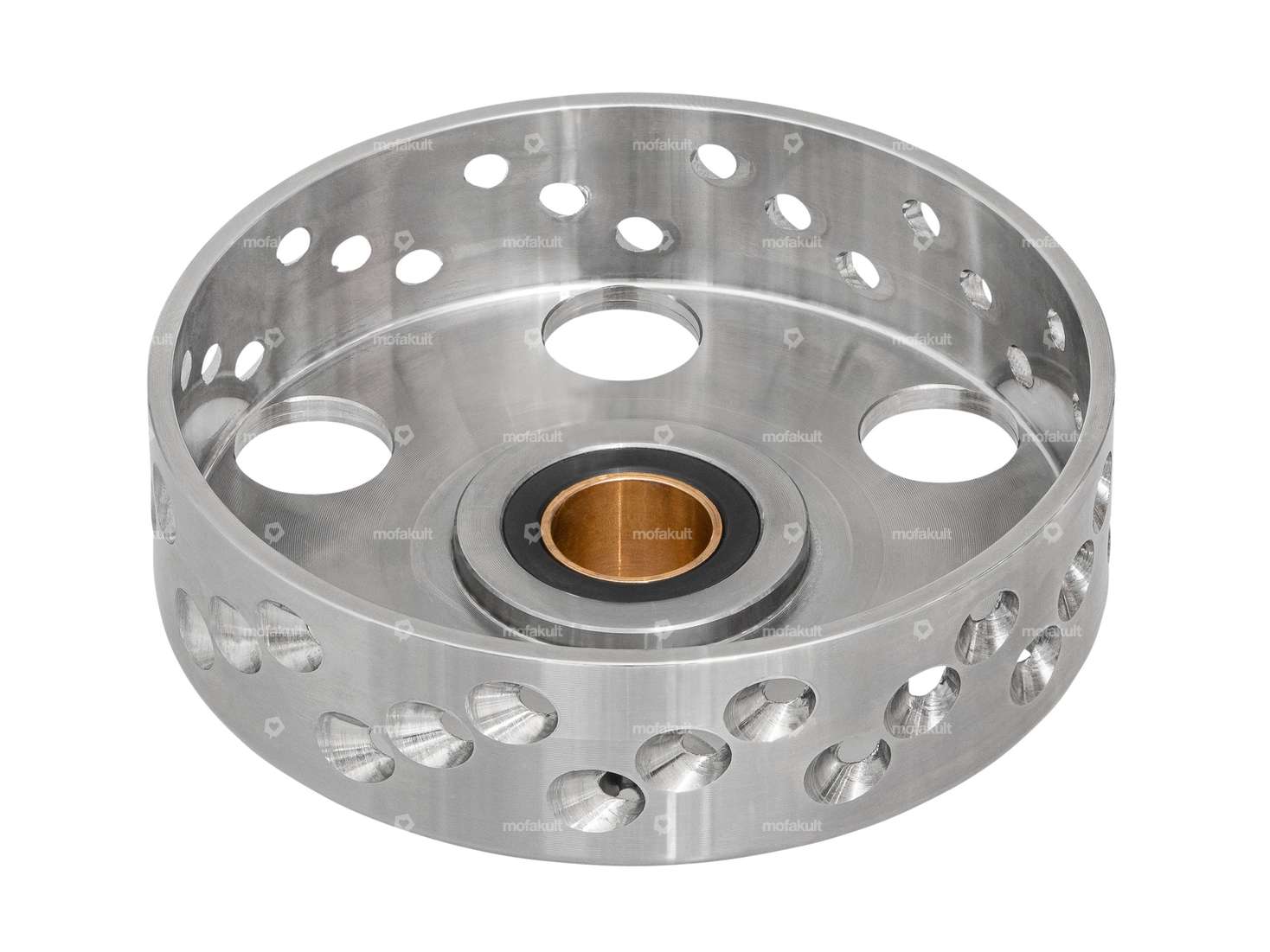 MBR clutch basket 18 teeth Racing perforated KTM SX50 straight short | Puch E50 Carousel Image 2