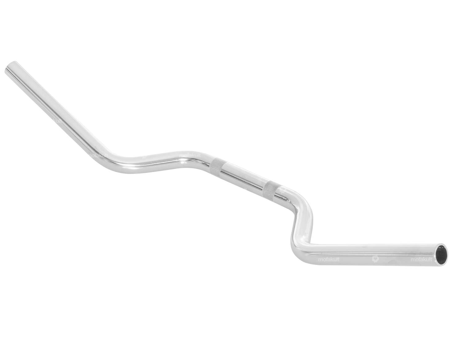 Handlebar fork plate 10.5 cm curved chrome Carousel Image 2