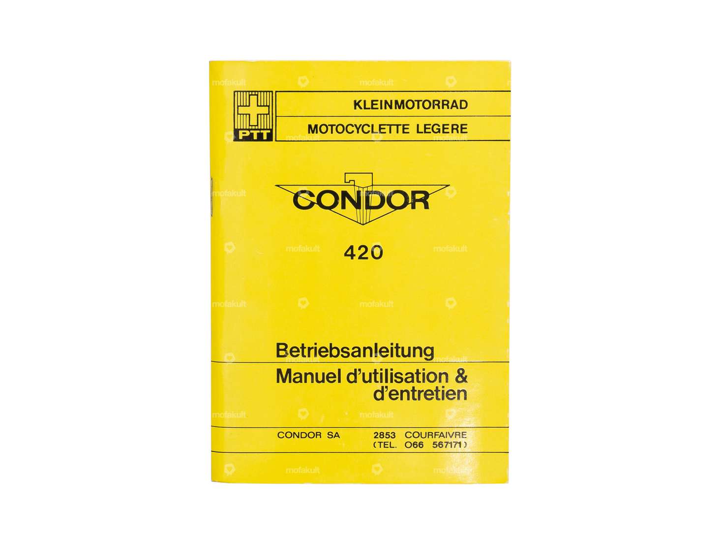 Betriebsanleitung | Condor X30A Typ 420 Kleinmotorrad Carousel Image 1