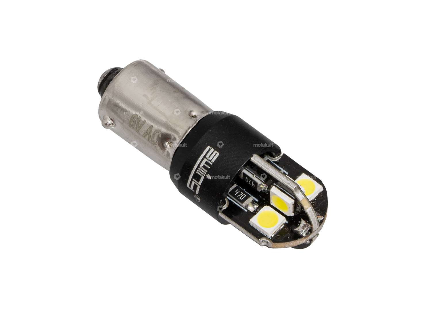 swiing® ingenious LED Birne Rücklicht 6V (BA9s) weiss 1-phasig Carousel Image 2