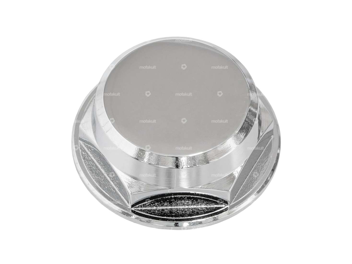 GPO Gabelschaftmutter M26x1 geschlossen Gabelplatte Chrom Carousel Image 1