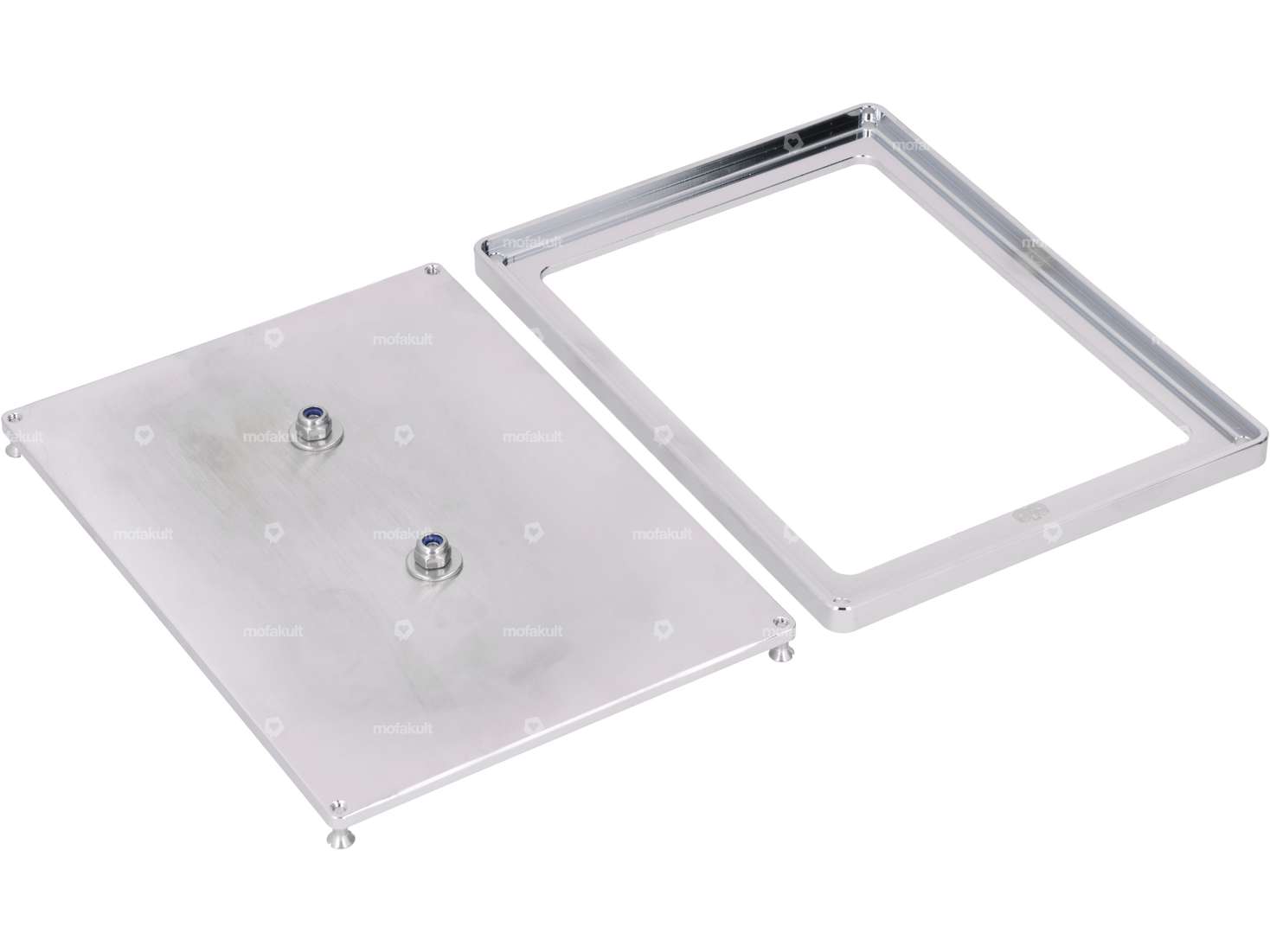 66HEROES Nummernrahmen Custom Chrom (CH-Version) Carousel Image 3