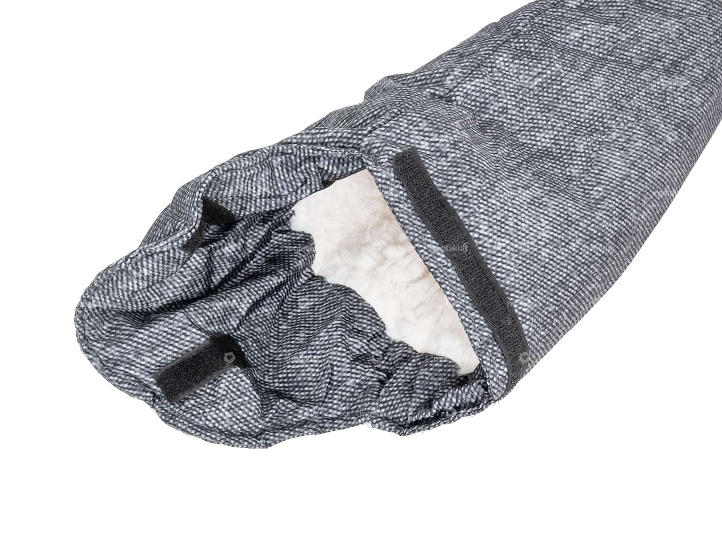 wobs Handschutz gefüttert lang grau Carousel Image 2