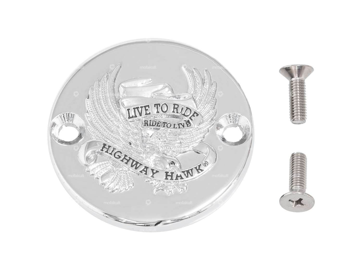 Live to Ride" emblem chrome Carousel Image 1