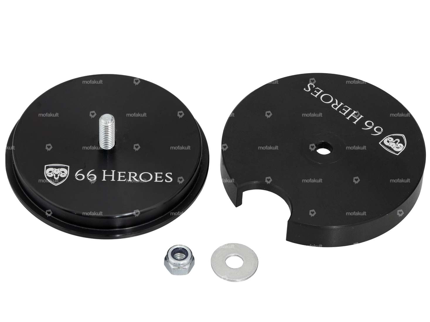 66HEROES Tachoblende Ø 48 mm schwarz Carousel Image 2