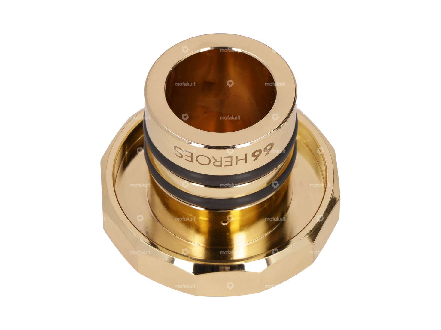 66HEROES Tankdeckel eckig gold | Puch Maxi Carousel Image 2