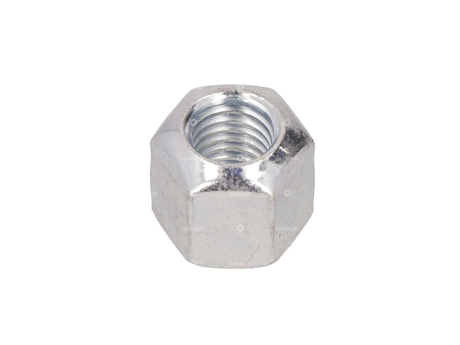 Nut M10 medium-high, rounded on one side, galvanized (10 strength) Carousel Image 1