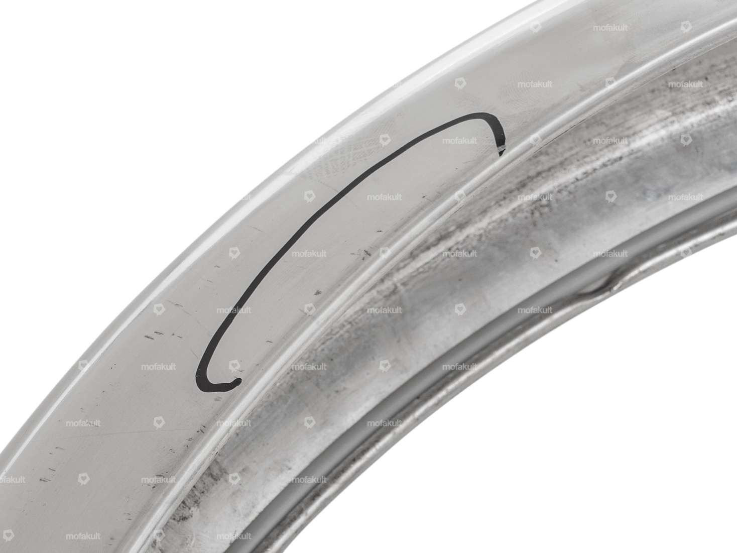 Hinterschutzblech (mit Dellen) Inox NOS | Puch X30 NS, NL, NG-2AH, N-2AH, Sprinter Carousel Image 5