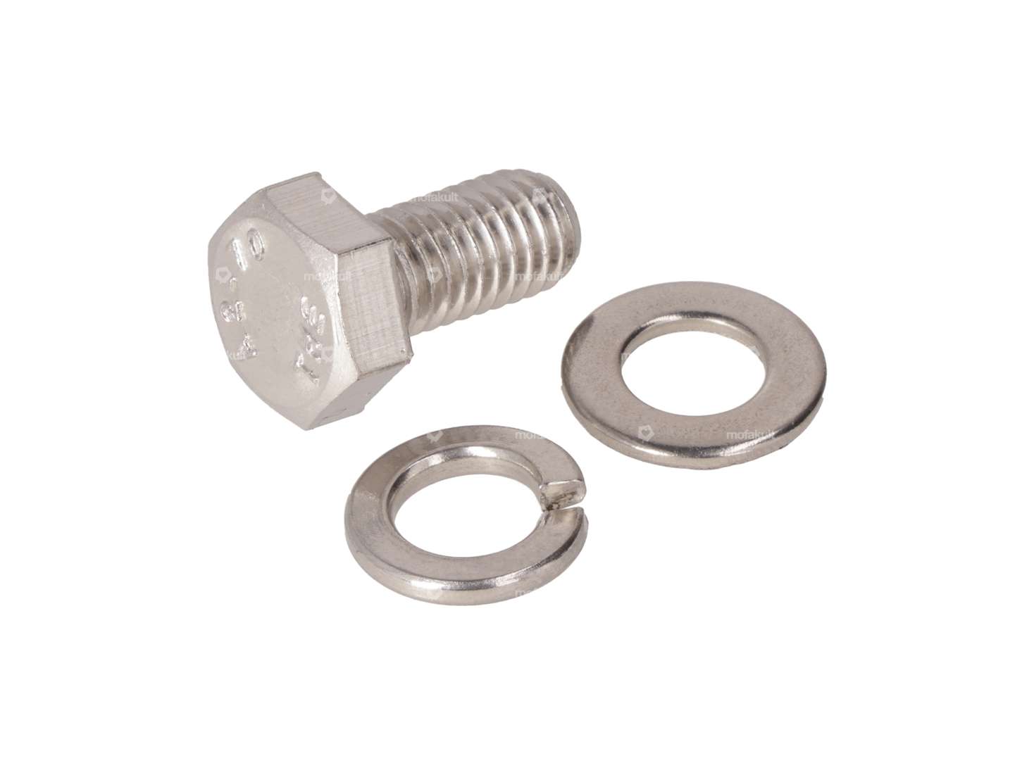 swiing® revival Schrauben-Set Eierlampe mittige Befestigung Inox Carousel Image 1