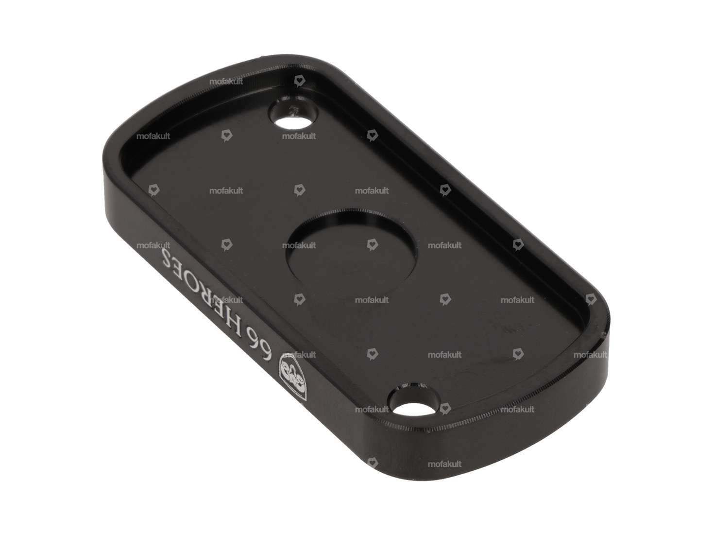 66HEROES Disc brake reservoir cover, black anodized aluminium Carousel Image 2