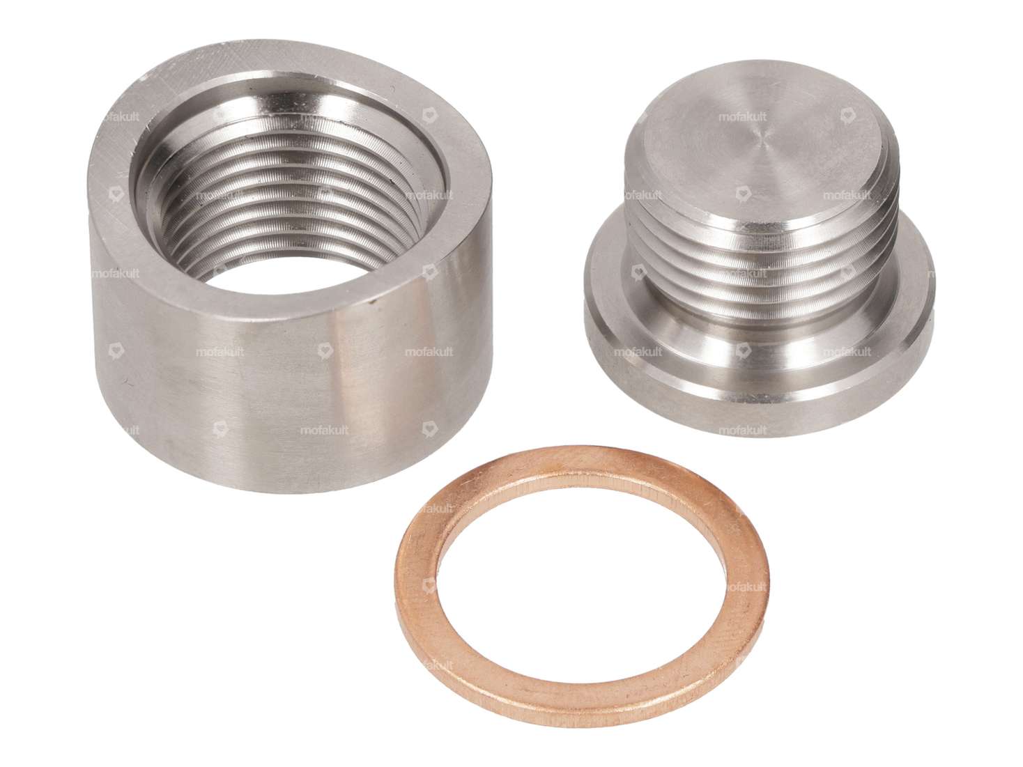 Einschweissmutter-Set M18x1.5 Lambda-Anschluss Inox Carousel Image 1