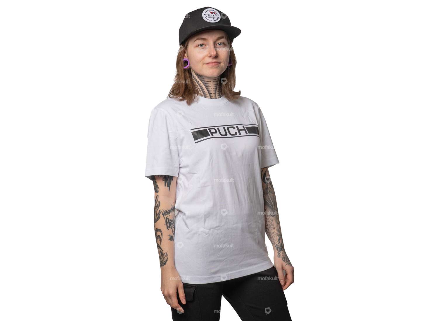 mk-Merch T-Shirt «PUCH» weiss Carousel Image 5