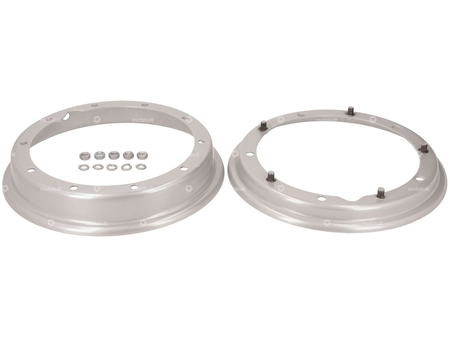 Piaggio rim 2.10-10" silver | Vespa Largeframe, Smallframe Carousel Image 4