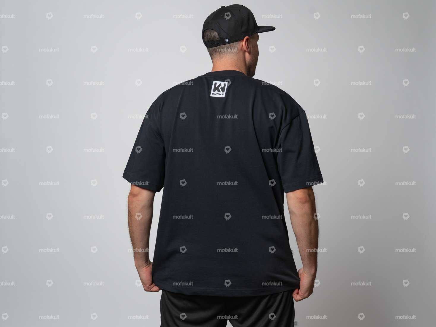 KULTWEAR "Tagger" Oversized T-Shirt, Black Carousel Image 2