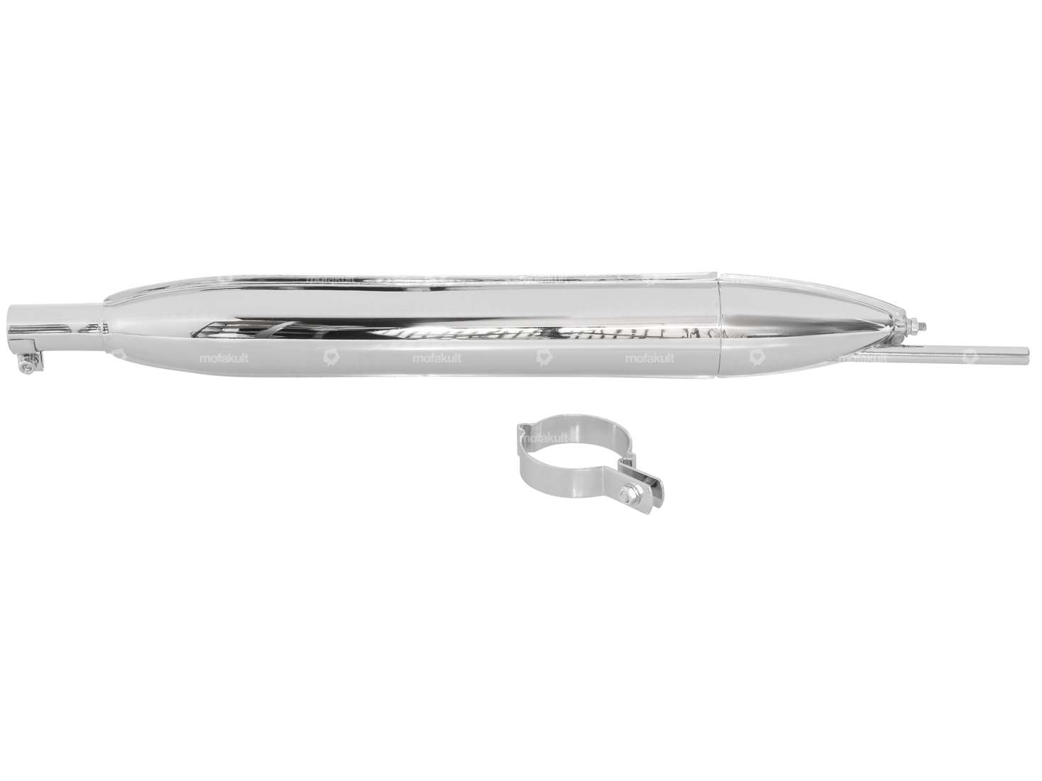 Endtopf Ø 27 / 60 mm Chrom Auspuff | ILO Carousel Image 1