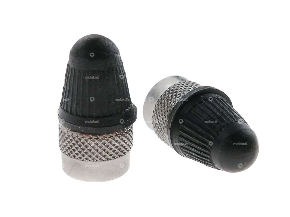 Valve caps with key and rubber cap Carousel Image 1