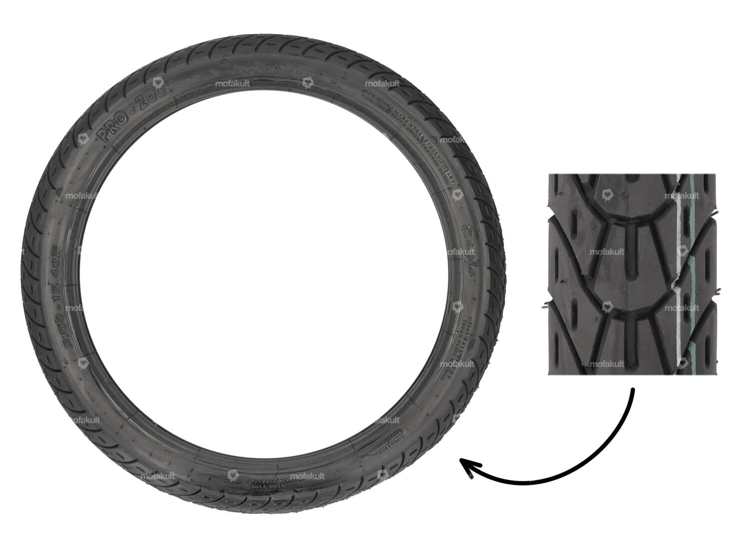 VeeRubber 2.50 x 17" Reifen VRM126 (V126) Allround Carousel Image 1