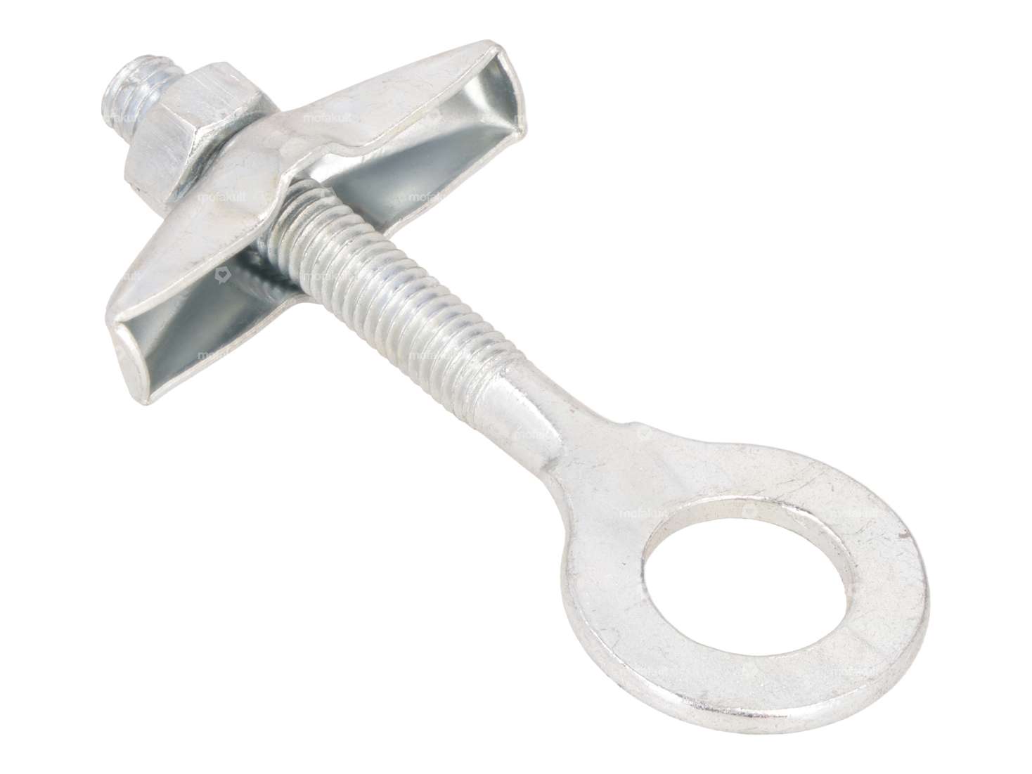 Radspanner Ø 12.3 mm M6 Führungsblech gerade verzinkt Carousel Image 2