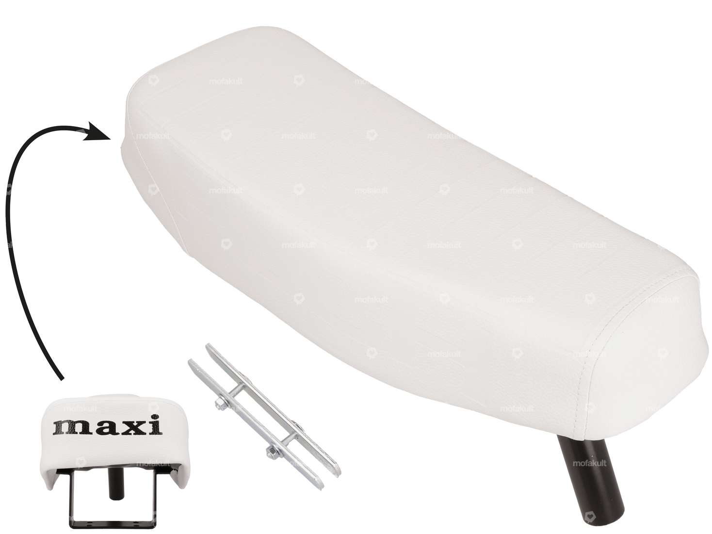 Sitzbank «PUCH maxi» lang weiss | Puch Maxi Carousel Image 1