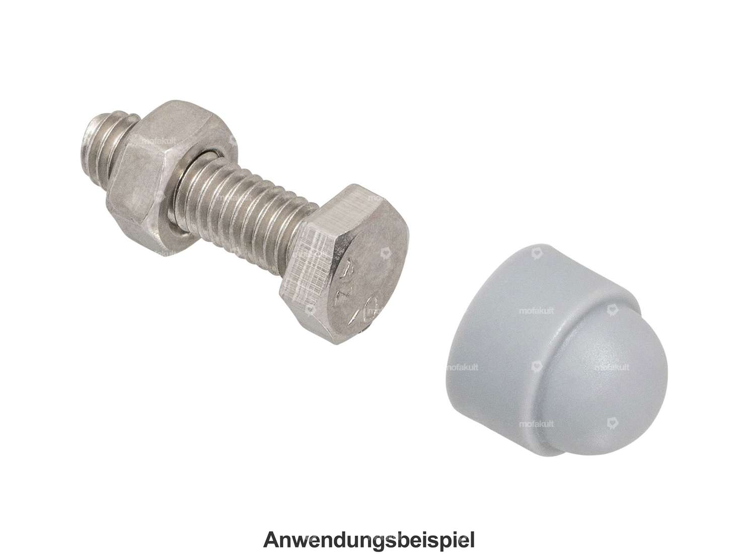 Abdeckkappe Aussensechskant M8 grau Carousel Image 3