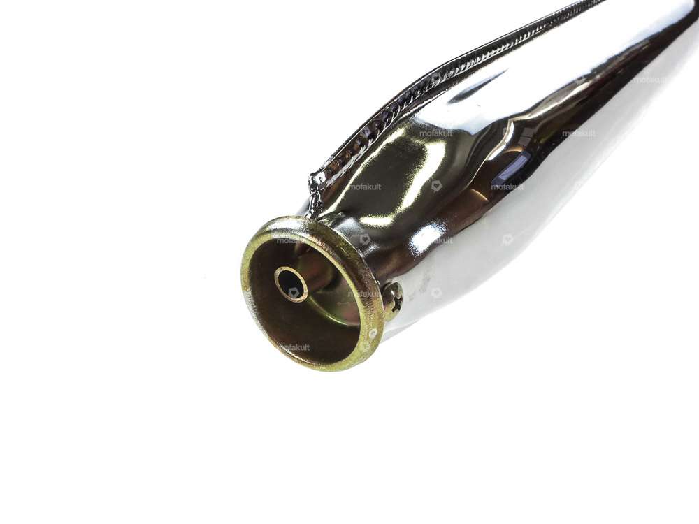 Auspuff 22 mm gerader Auslass Chrom | Tomos Carousel Image 4