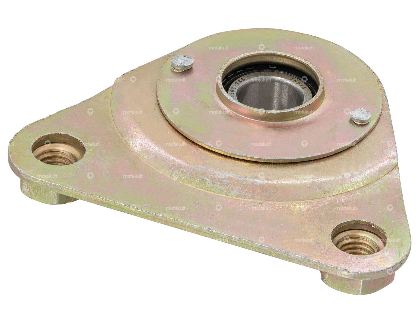 Dreieck-Lagerplatte gelb verzinkt | Piaggio Ciao, SI, Bravo, Grillo Carousel Image 2