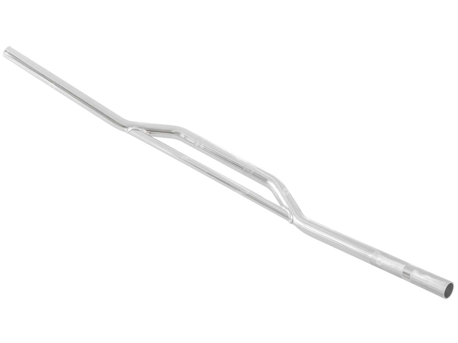 Handlebar fork plate 8 cm with wide chrome strut Carousel Image 2