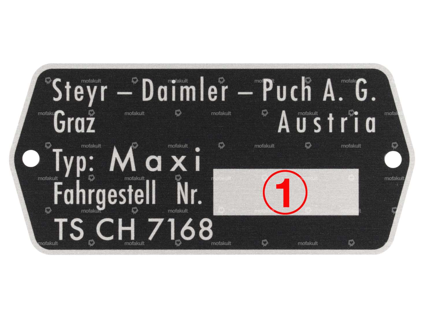 Type plate CH7168 | Puch Maxi N Carousel Image 3
