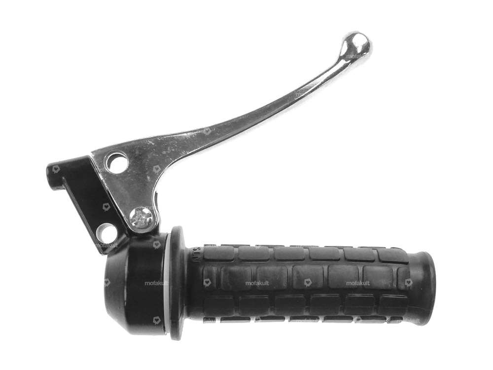 Gasdrehgriff Vollguss schwarz Carousel Image 1