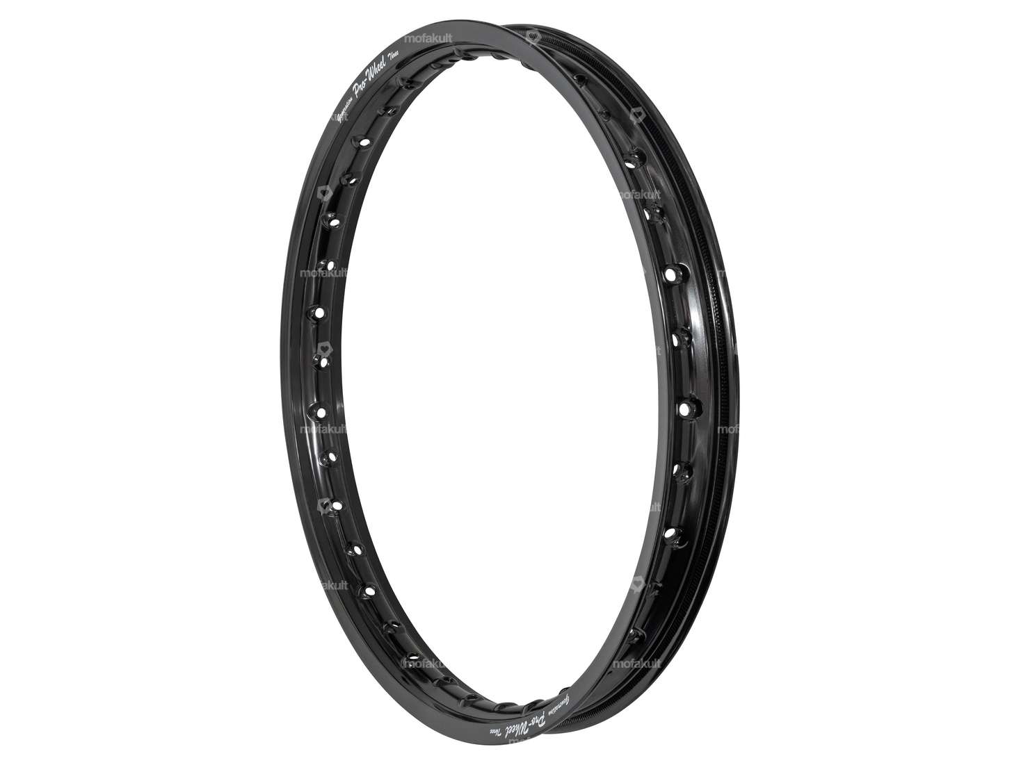Rim ring 1.40 x 17" (49 mm) aluminum black anodized Carousel Image 1
