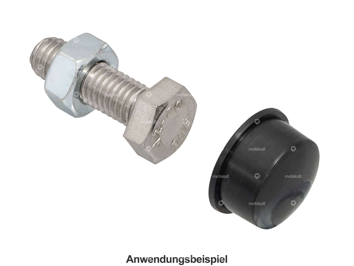 Cover hexagon head M8 black Carousel Image 3