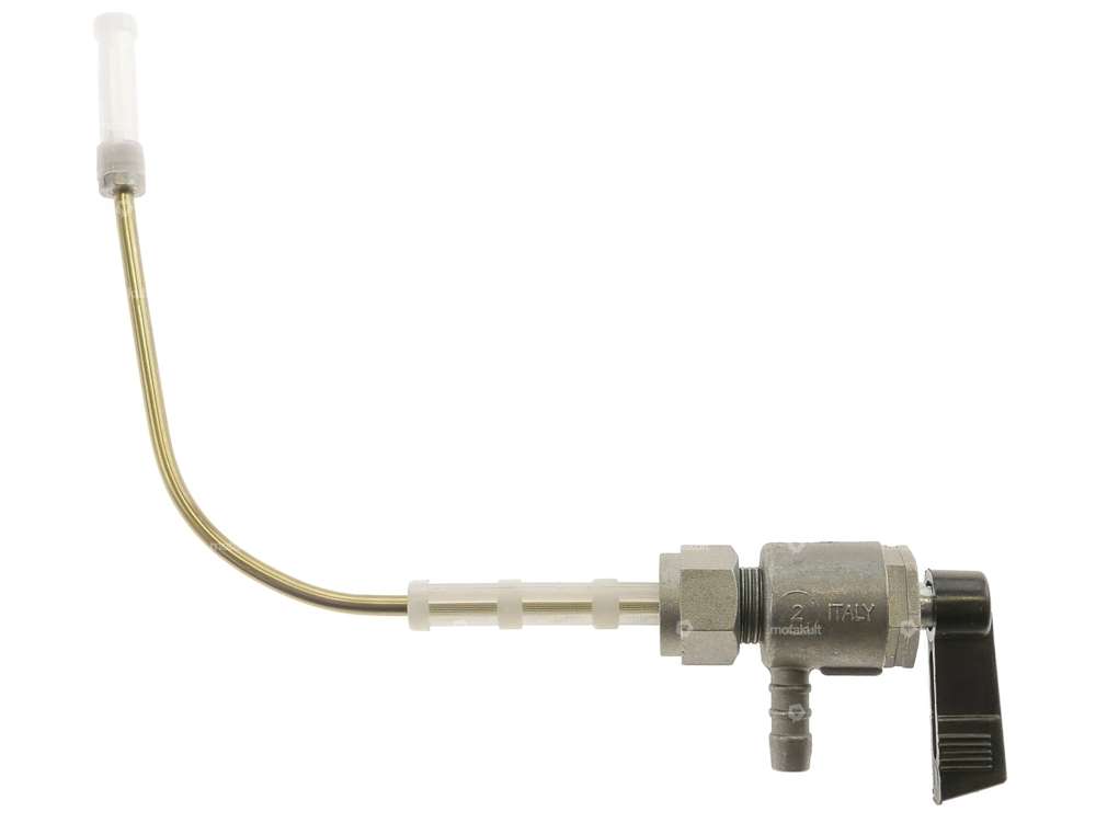 OMG Benzinhahn horizontal M12x1 (mit Überwurfmutter) unten abgehend | Puch Maxi N, S Carousel Image 2