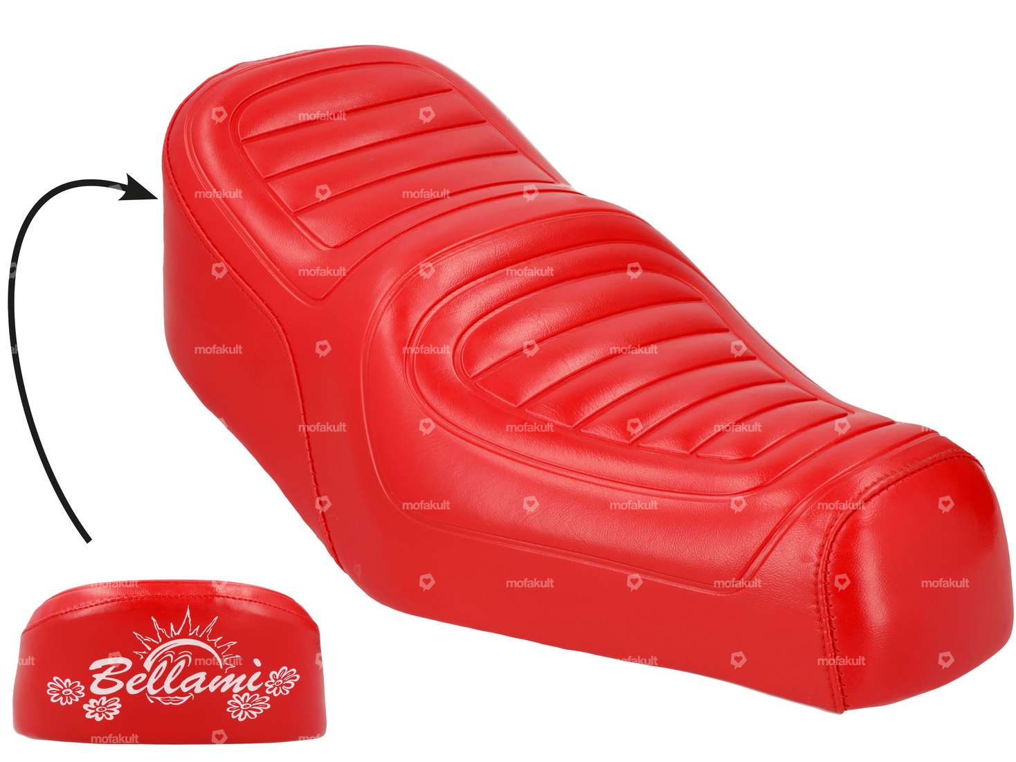 Giuliari saddle "Bellami" red NOS Carousel Image 1