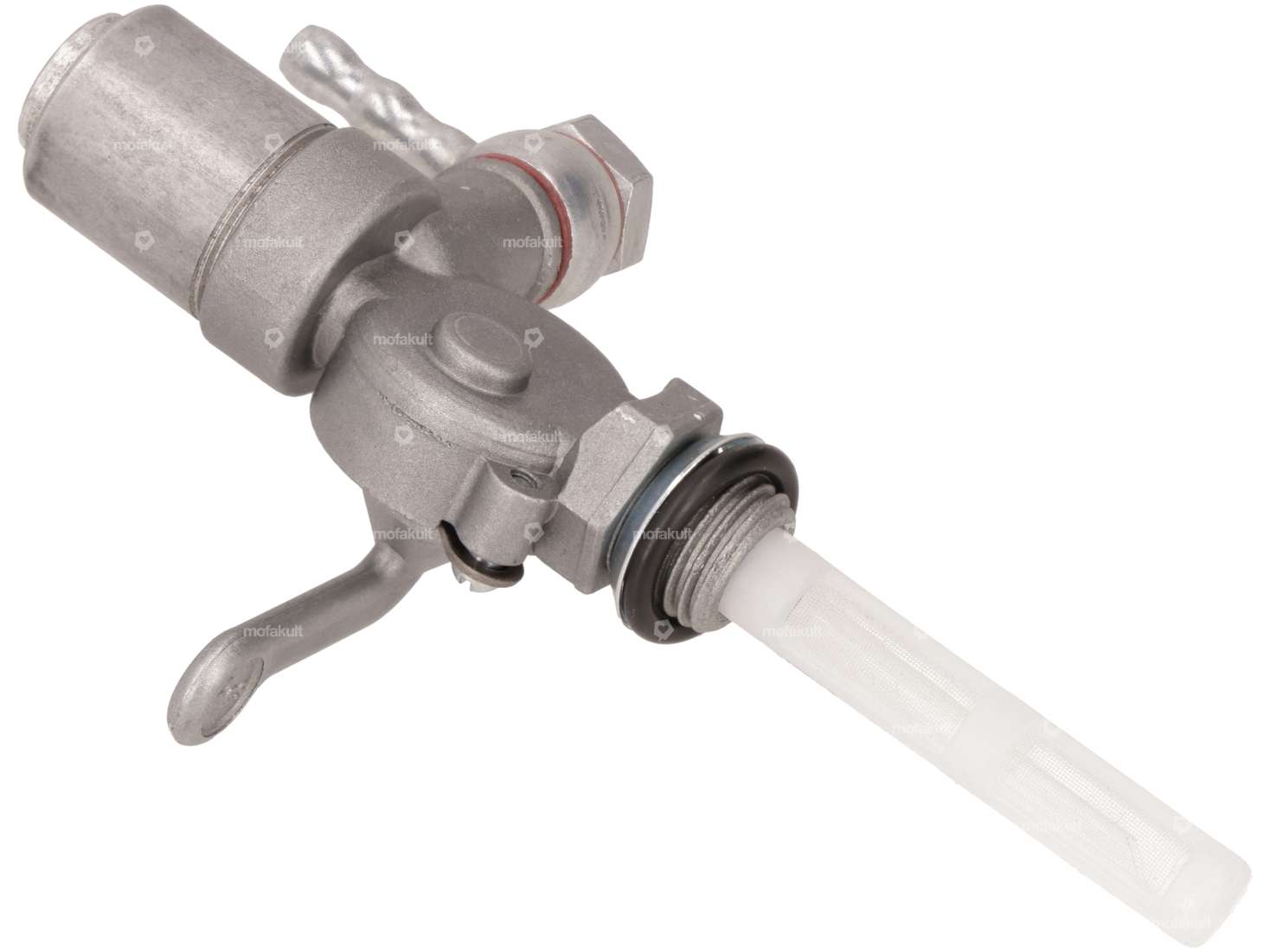 OMG Benzinhahn senkrecht M14x1.5 (zum einschrauben) unten abgehend Filterkammer Metall Carousel Image 3