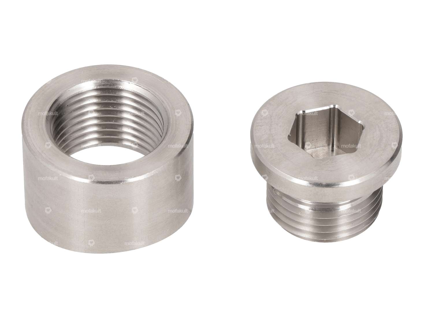 Einschweissmutter-Set M18x1.5 Lambda-Anschluss Inox Carousel Image 2