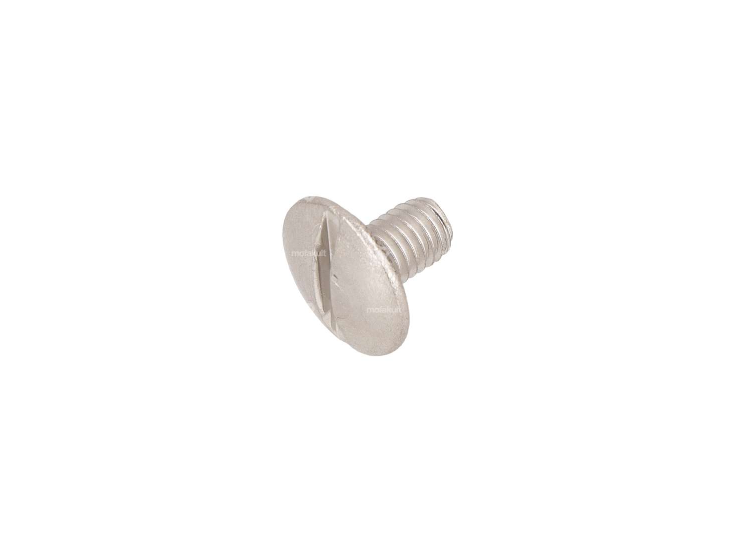 Schraube M5x8 Linsenkopf flach Schlitz Inox Carousel Image 1